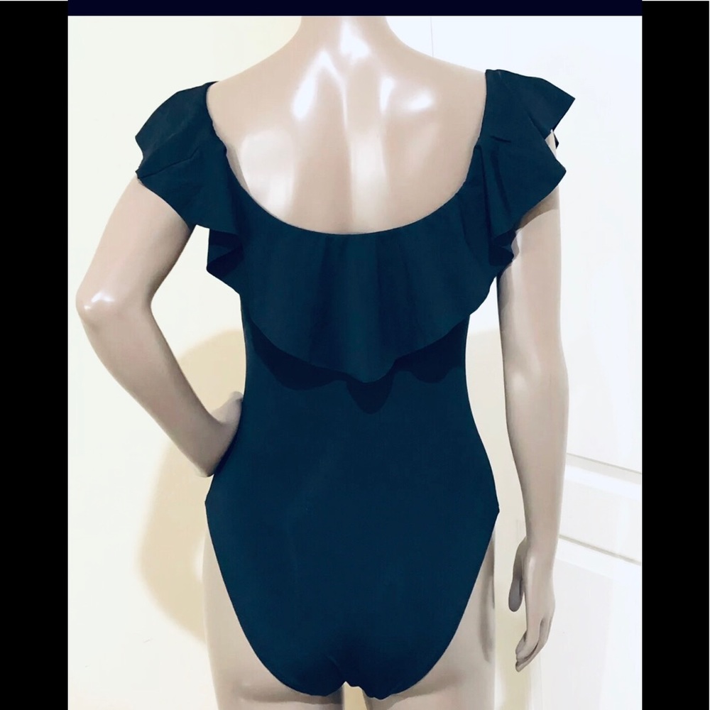 Trina Turk Off Shoulder Flounce Swimsuit - Picture 4 of 8